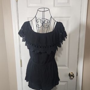 Ambiance Black Flutter Sleeve Jumpsuit